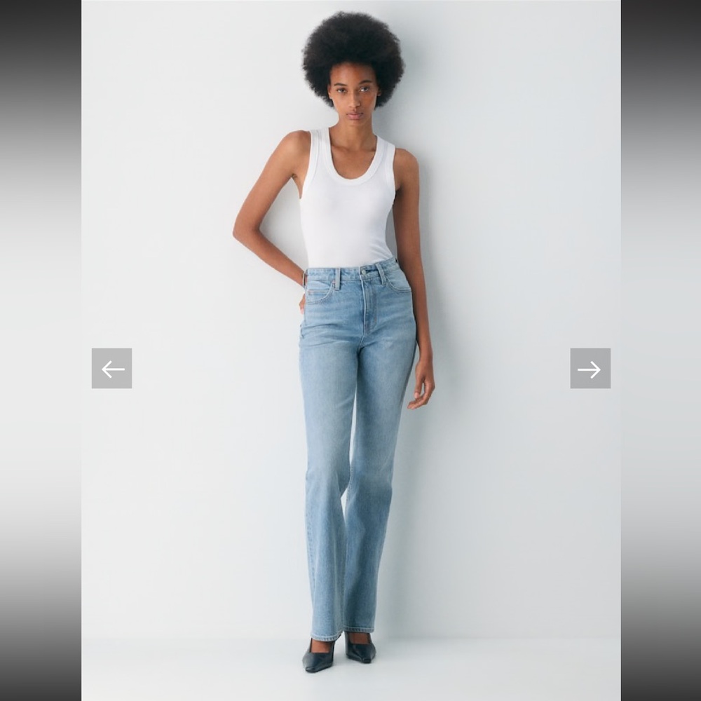 Aritzia Denim Forum Nina The '80s Stovepipe Hi-rise Straight Jean Size 24